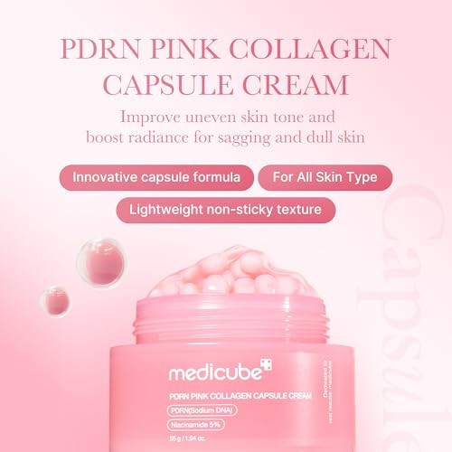 Medicube Trending Ingredients Capsule Duo: Txa + Niacinamide And Salmon Dna Pdrn Capsule Cream For Clear Firm And Hydrated Skin  Customizavble Daily Mositurizer For All Skin Types