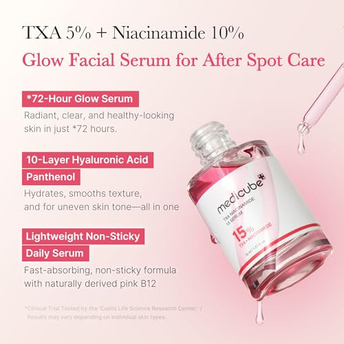 Medicube Ultimate Clear Glass Skin Serum Duo: Txa + Niacinamide 15% Glow Facial Serum And Pdrn Pink Peptide Serum For Uneven Skin Tone And Texture  Korean Skincare S For Women Stocking Stuffers