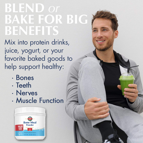 KAL Bone Meal Powder & Nutritional Yeast Bundle | Two Favorite Nutrition-Enhancing Products in One | 20 oz & 22 oz