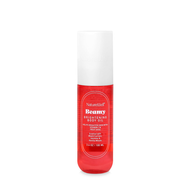 Nature Well Bouncy Plumping Body Oil Fast-Absorbing Formula Designed To Support Skin Elasticity Smoothness & Bounce Scented With Tuberose Dragonfruit Lychee & Golden Amber 3.4 Oz