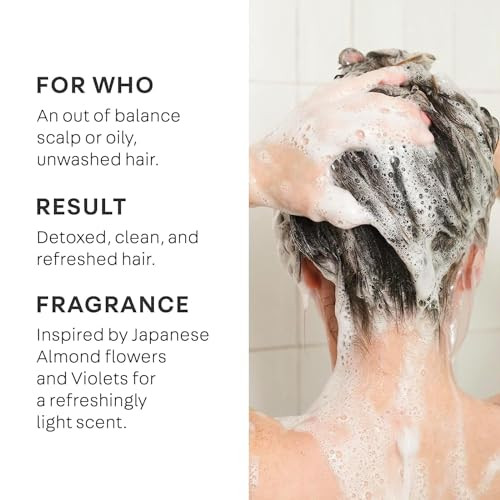 Naturelab.Tokyo Perfect Clean Scalp Scrub & Clarifying Shampoo - Exfoliating Sugar Crystals Probiotic Sake Water Hyaluronic Acid - 2-In-1 Deep Scalp Cleanser For Shine & Hydration 8.1 Oz Original