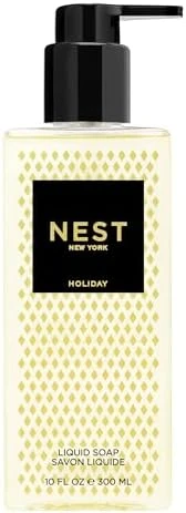 Nest  York Liquid Soap Holiday - 10 Fl Oz - Cleanses & Nourishes Skin - Approx. 300 Pumps Per Bottle - Gluten  & Cruelty