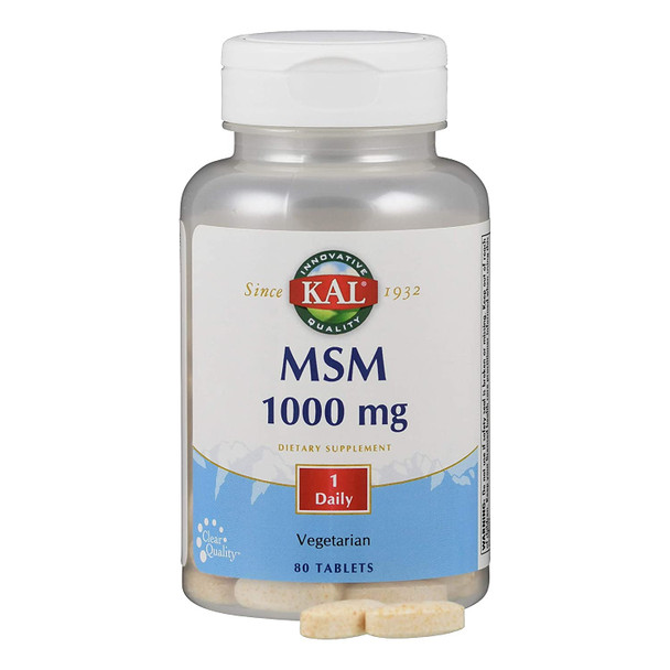 KAL 1000 Mg Msm Tablets, 80 Count