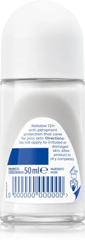 Nivea Extra Bright 8 Super Food Vitamin C Collagen Booster Underarm Roll-On Deodorant Alcohol- 72Hr Odor Protection Smooth & Bright Skin 50Ml 1.69Oz Pack Of 3