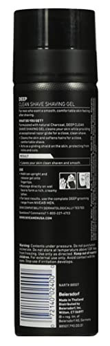 Nivea Men Deep Clean Shave Gel 7 Ounce (Pack Of 3)