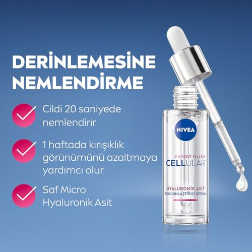 Nivea Expert Filler Cellular H Yaluronic A Cid Plumping Serum Anti- Wrinkle 30 Ml Pack Of 1