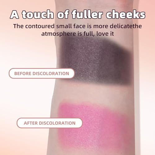 O'Cheal Color-Changing Blush Powder  Black To Pink Cream Blush  Blendable Longwear Glowy Make Up  Makeup Blush For Eyes Cheeks & Lips  Vegan & Cruelty-