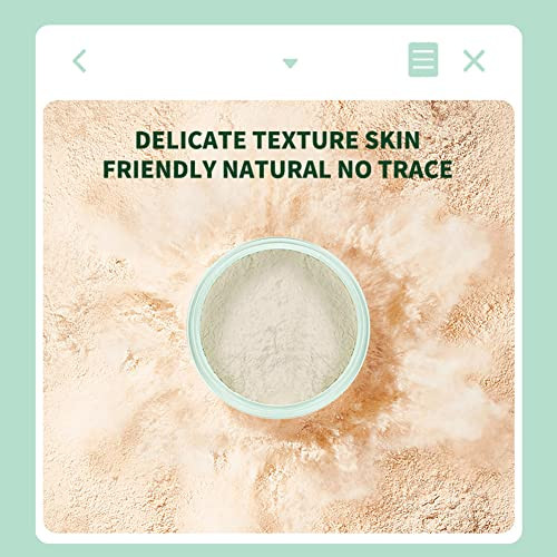 O'Cheal Loose Setting Powder Waterproof Matte Setting Finish Makeup Oil-Control Womens Cosmetics With Puff Mineral Facial Loose Powder
