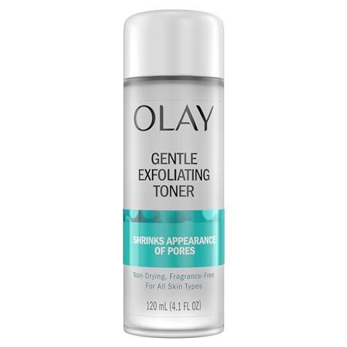 Olay Gentle Exfoliating Toner Fragrance  4.1 Fl Oz Pore Treatment Face Cleanser Unclogs And Diminishes The Appearance Of Pores