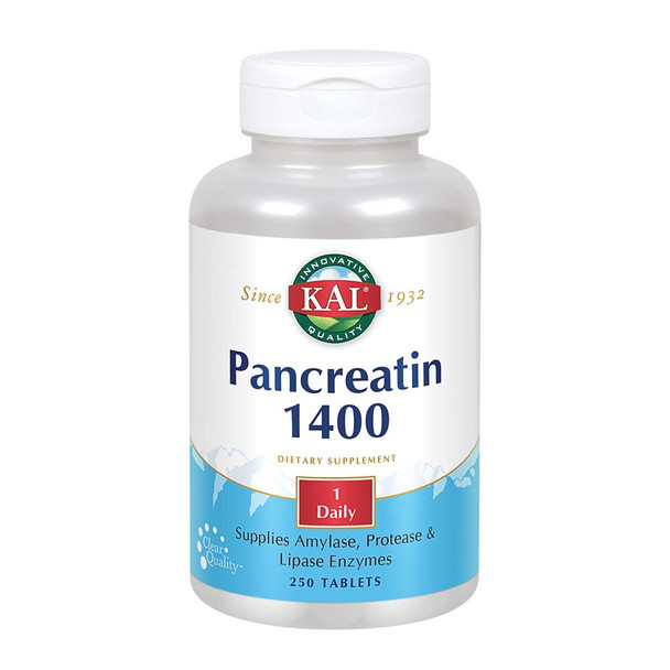 KAL 1400 Mg Pancreatin Tablets, 250 Count