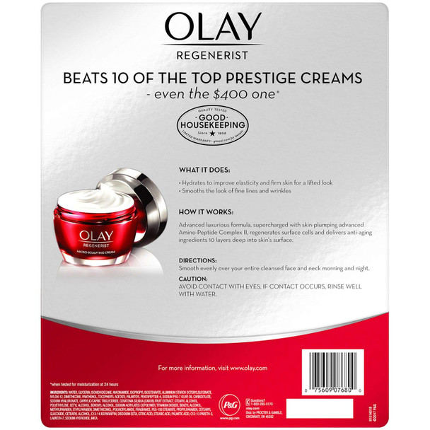 Olay Regenerist Micro-Sculpting Cream Fragrance  1.70 Oz (Pack Of 2)