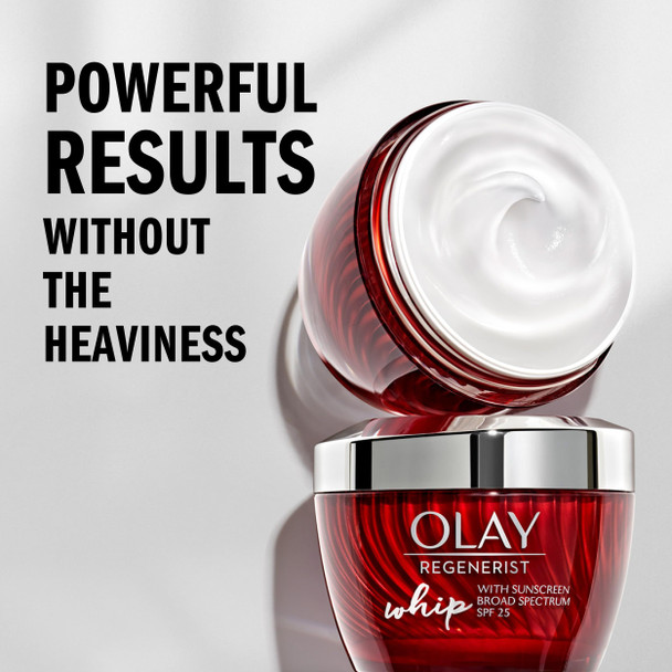 Olay Regenerist Whip Face Moisturizer Cream With Sunscreen Spf 25 1.7 Oz
