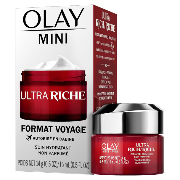Olay Regenerist Ultra Rich Face Moisturizer Fragrance- Trial Size 0.5 Oz