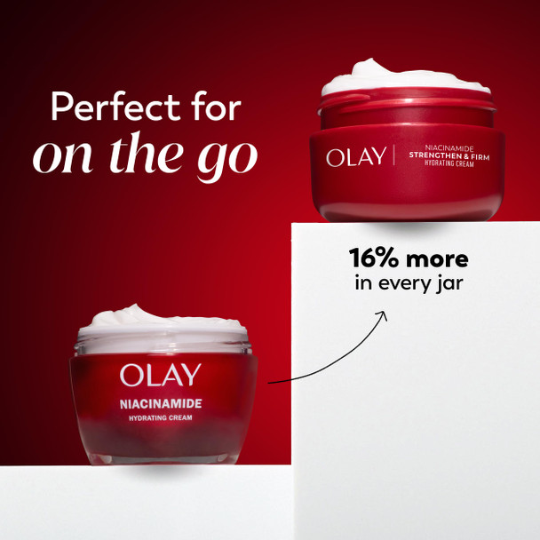 Olay Regenerist Radiance Niacinamide Face Moisturizer: Strong & Firm Cream For Women - Anti-Aging Anti-Wrinkle Hydrating & Skin Firming - 2 Oz