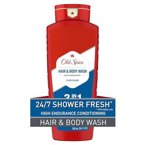 Old Spice Refreshing 2-In-1 Hair & Body Wash Conditioner For Men High Endurance 3X Defense 24/7 Shower Fresh With Lasting Scent Scented 24 Oz