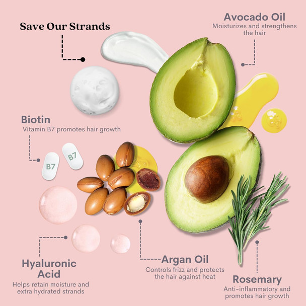 Pallure Hydrating Bond Duo Shampoo & Conditioner To Support Thicker Voluminous Fuller Looking Hair Infused With Hyaluronic Acid Biotin Avocado And Rosemary Oil 300 Ml