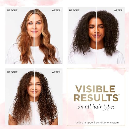 Pantene Sulfate  Shampoo And Conditioner Set Rose Water Soothing And Moisturizing Infused With Vitamin B5 For All Hair Types Safe For Color Treated Hair Pro-V Blend 17.9 Fl Oz Each 2 Pack