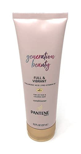 Pantene Pro-V Generation Beauty Full & Vibrant Sulfate  Conditioner With Hyaluronic Acid For Fine Or Thin & Colored Hair 8 Oz