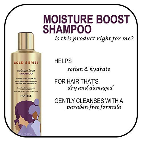 Pantene Prov Gold Series Boost Moisture Shampoo 9.1 Fl Oz