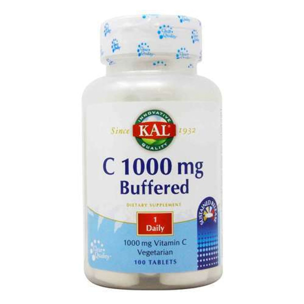 KAL C-1000 Buffered Sustained Release Tablets, 1000 mg, 250 Count