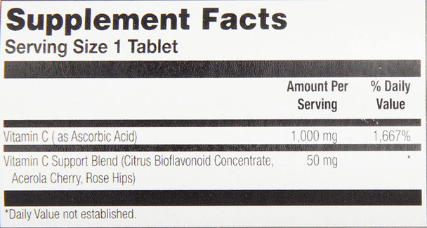 KAL C-1000 Tablets, 1000 mg, 100 Count