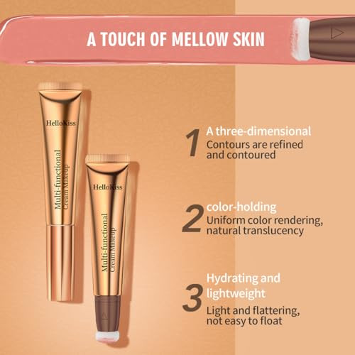 Qic Liquid Contour Beauty Wandliquid Blush Highlighter Makeup Stick With Applicator Cream Bronzer Stick Natural Matte Finish Nourishing Bronzer Stick Cream (07 0.51 Fl.Oz)