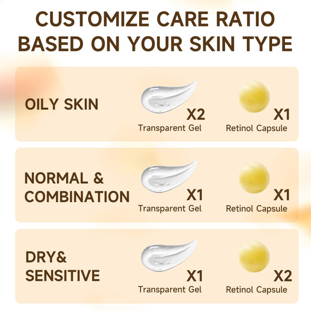 Gaayou Deep Retinol Collagen Capsule Cream Retinol Cream for Face Anti Aging Day and Night Golden Capsule Face Moisturizer with Hyaluronic Acid for All Skin Firming Wrinkles