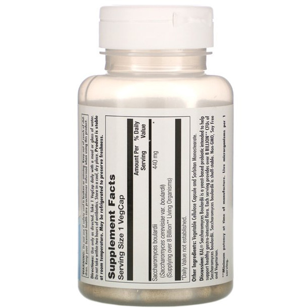 Kal Saccharomyces Boulardii Capsules, 60 Count