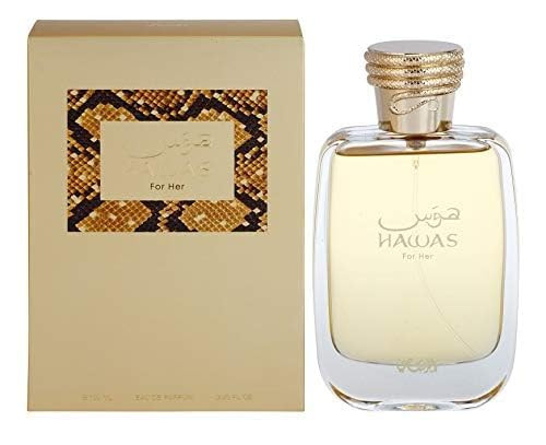 Rasasi Hawas For Her - Eau De Parfum 100Ml (3.4 Oz) - Premium Arabian Perfume For Women A Signature Women Perfume Long-Lasting Fragrance For All Day Freshness Ideal  For Women For Any Occasion