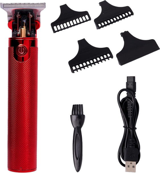 Red By Kiss Hair Trimmer For Men Precision Blade Cordless Trimmer Mens Grooming Kit