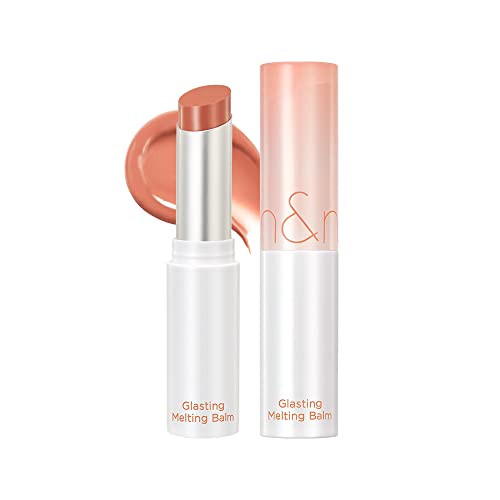 Rom&Nd Glasting Melting Lip Balm 01 Coco Nude  Vegan Tinted Hydrating Glossy Lip Color For Dewy Shine & Subtle Mlbb Effect  Non-Sticky Plant-Based Bodyworks Oils
