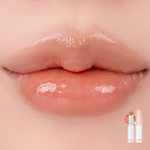 Rom&Nd Glasting Melting Lip Balm 01 Coco Nude  Vegan Tinted Hydrating Glossy Lip Color For Dewy Shine & Subtle Mlbb Effect  Non-Sticky Plant-Based Bodyworks Oils