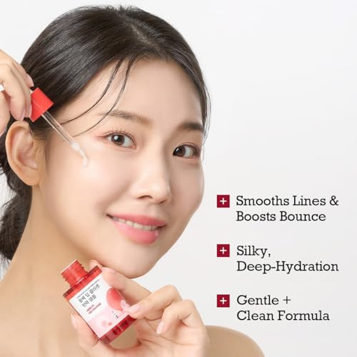 Round Lab Camellia Deep Collagen Firming Ampoule 1.01 Fl Oz Hydrating And Elasticity-Enhancing Facial Serum With Multi Collagen For Smooth Fine Line And Firm Skin Pore Tightening Korean Skincare