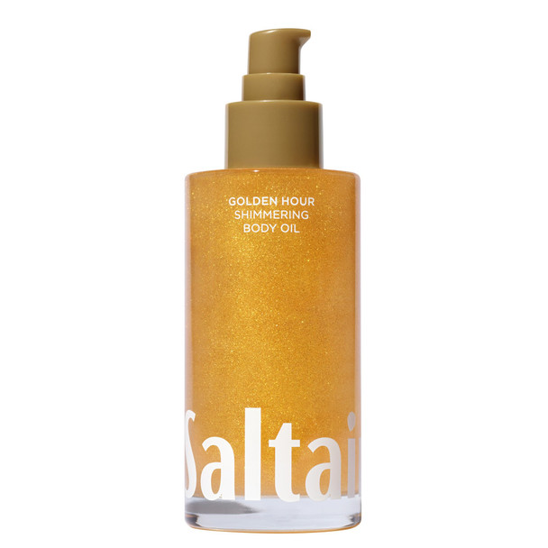 Saltair Shimmering Body Oil - Santal Bloom Scented Dry Oil Moisturizer With Light-Reflecting Pearl Pigments. Moisturizing Glow For All Skin Types - 4 Fl Oz