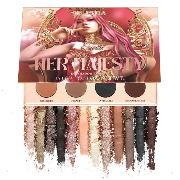 Selestia Beauty Eyeshadow Palette Dark Fantasys Ãƒ¢Ã¢Š¬Ã¢‚¬Å“ 12 High Pigment Blendable Shades Ãƒ¢Ã¢Š¬Ã¢‚¬Å“ Long-Lasting & Smudge-Proof Ãƒ¢Ã¢Š¬Ã¢‚¬Å“ Matte Satin Shimmer & Glitter Finishes Ãƒ¢Ã¢Š¬Ã¢‚¬Å“ 0.47 Oz