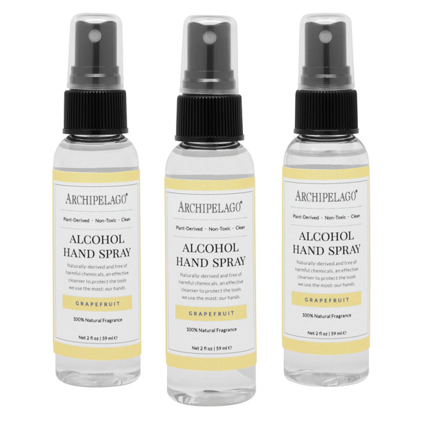 Archipelago Grapefruit 2 oz. Alcohol Hand Spray - 3 Pack