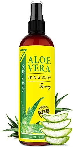 Seven Minerals Aloe Vera Spray & Travel Size Aloe Vera Gel