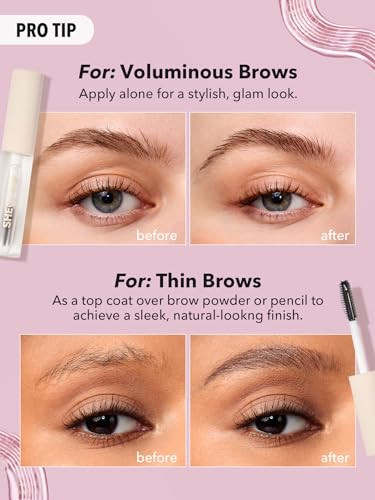 Sheglam Set Me Up Brow Gel Long Lasting Waterproof Clear Eyebrow Gel Long Wear Smudge-Proof Moisturizing