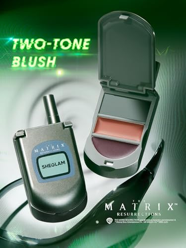 Sheglam The Matrix Going Digital Two-Tone Blush Lightweight Buildable Soft Blush For Cheek