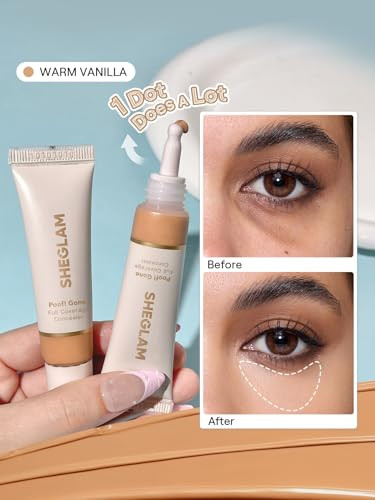 Sheglam Poof Gone Full Coverage Concealer Long-Lasting Under Eye Concealer - Fair