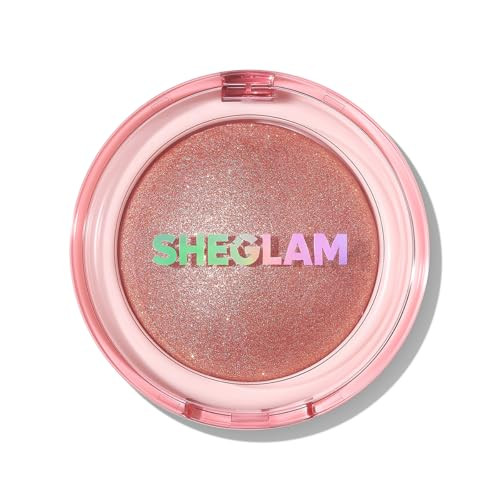 Sheglam Glowchi Bouncy Highlighter Mochi-Like Formula Highlighter Long-Lasting Shimmer Makeup-Peach Jam