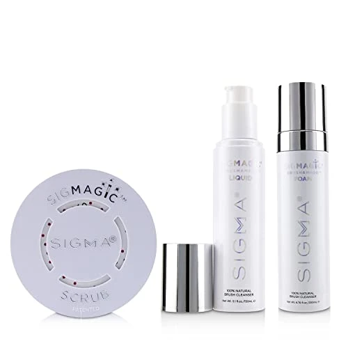 Sigma Beauty Brush Cleanser Trio - Includes All Essentials To Clean Your Favorite Makeup Brushes