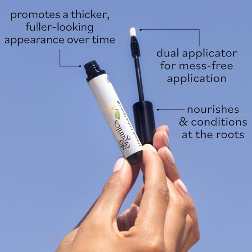 Sky Organics - Lash And Brow Oil With Applicator & Cotton Rounds