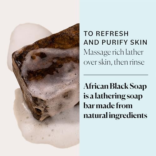 Sky Organics - African Black Soap Bar 16 Oz - Deep Cleansing Face Wash & Body Wash - Cocoa Pod Ash - Blemish Oily & Combo Skin - Natural Vegan & Cruelty  - Skin Care