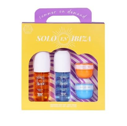 Solo En Ibiza Fragrance Body Mist & Body Cream  Set Ãƒ¢Ã¢Š¬Ã¢‚¬Å“ Barcelona Bliss & Valencia Vibes (4-Piece  Set)