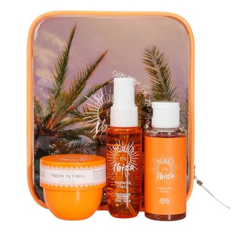 Solo En Ibiza Valencia Vibes Skincare  Set 3-Piece Beauty Collection With Body Butter And Spray Orange