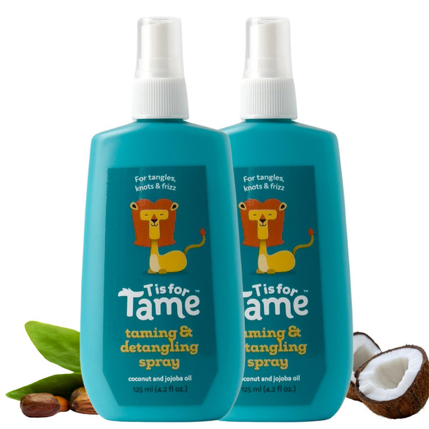 T Is For Tame - Taming & Detangling Spray - Children'S Hair Tamer With Natural Coconut Oil For Tangles Knots & Frizz (Pack Of 1)