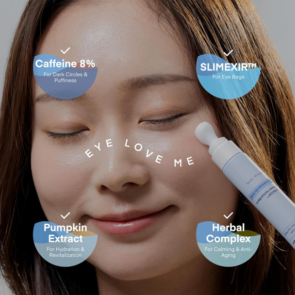 Terez & Honor 8% Caffeine Eye Cream With Slimexirãƒ¢Ã¢‚¬Å¾Ã‚¢ & Korean Herbal Blend Ãƒ¢Ã¢Š¬Ã¢‚¬Å“ Dermatologist Tested Formula For Dark Circles Puffiness Eye Bags & Wrinkles With Gua Sha Applicator 0.67 Fl Oz