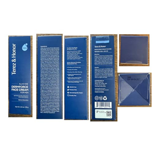 Terez & Honor Advanced Eyelash Serum For Thicker Longer Eyelashes And Eyebrows & 6-In-1 Face Cream For Men - Made In Korea