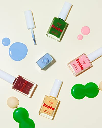 The Face Shop Fruta Easy Gel Nails Polish  Clear Plump & Gel-Like Finish  Easy Removal Without Damage K-Beauty